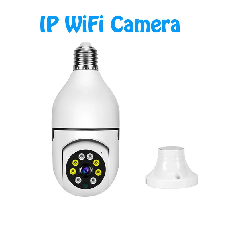 Caméra IP WiFi 4G E27 ampoule caméra 3MP sans fil bébé moniteur AI suivi sécurité vidéo Surveillance caméra pour animaux de compagnie SmartLife intérieur