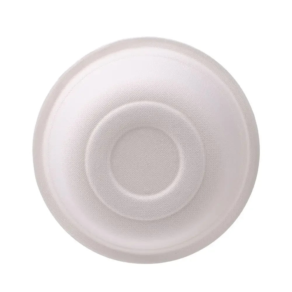 Vaisselle jetable W 50 pièces/paquet 220/350/500ml, bol en papier blanc écologique, vaisselle jetable, fourniture de salle à manger pour fête en plein air