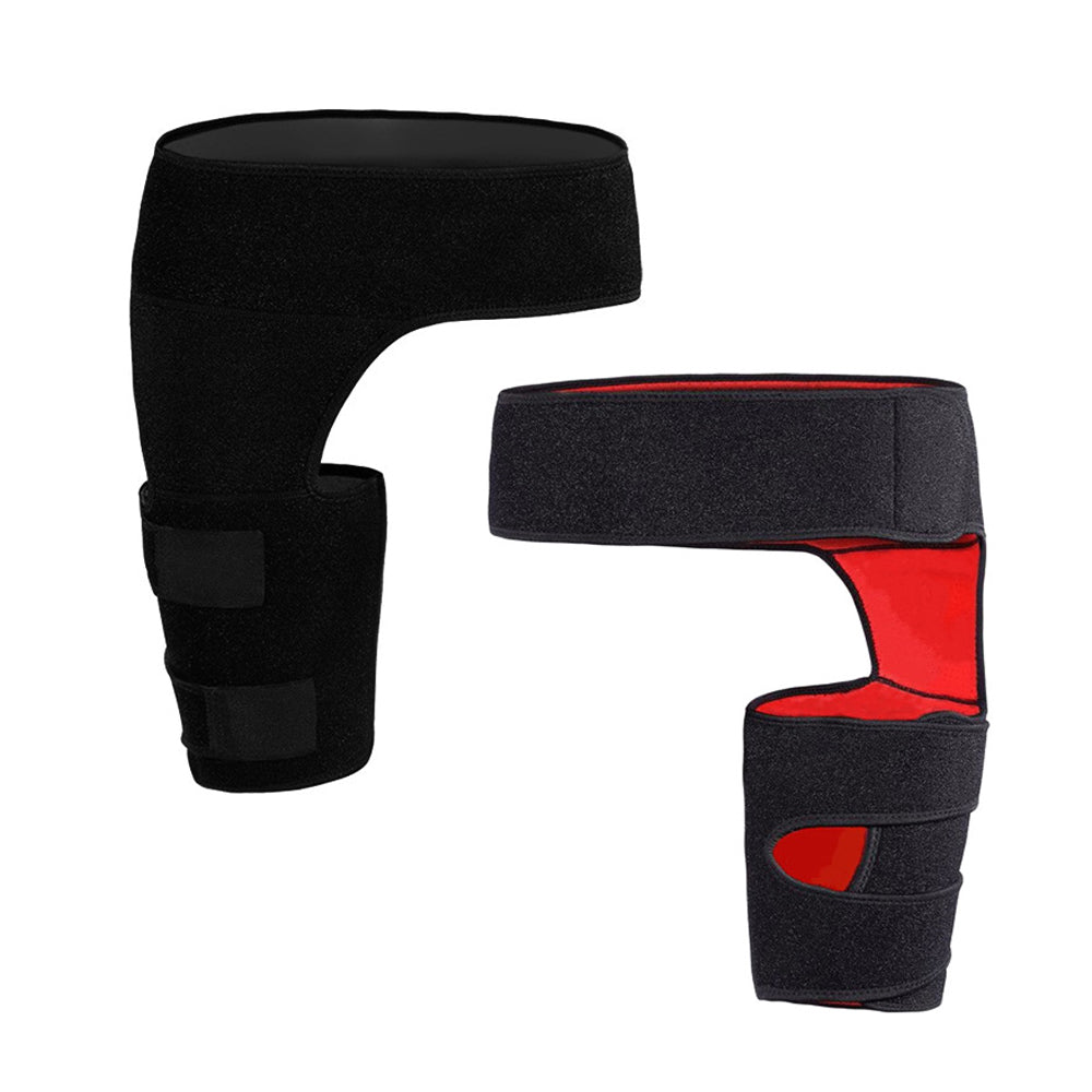 Manchon de compression de cuisse d'orthèse de hanche, enveloppe de compression de tendins de jets et d'aine pour le soulagement de la douleur de la hanche, support pour les remplacements de hanche, sciatique