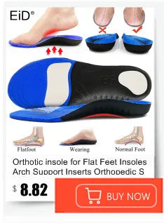 Semelles orthopédiques en gel de qualité supérieure unisexe, pied plat 4WD, semelle de santé pour chaussures, insertion de coussin de soutien de la voûte plantaire pour fasciite plantaire