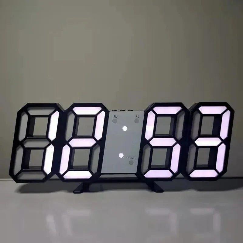 Décoration numérique pour chambre à coucher, montres de bureau, horloge murale Led, alarme de salon, maison moderne et décoration, décor de Table électronique