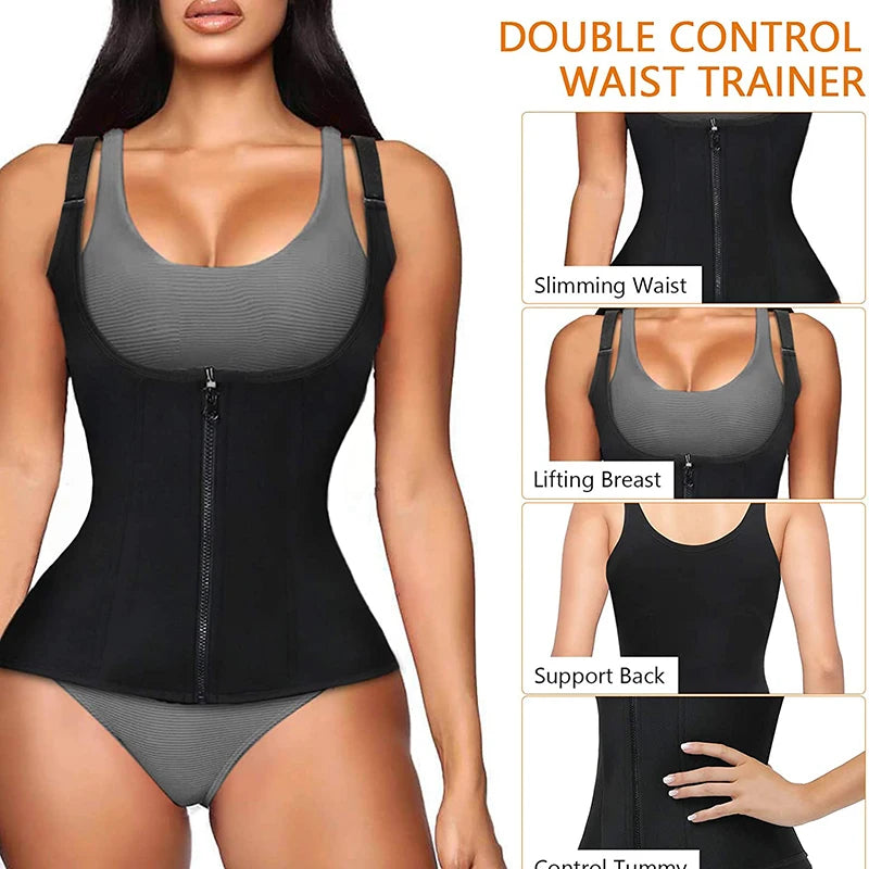 Corset d'entraînement à la taille pour femme, ceinture de sport amincissante, gaine en néoprène, haut précieux de sauna