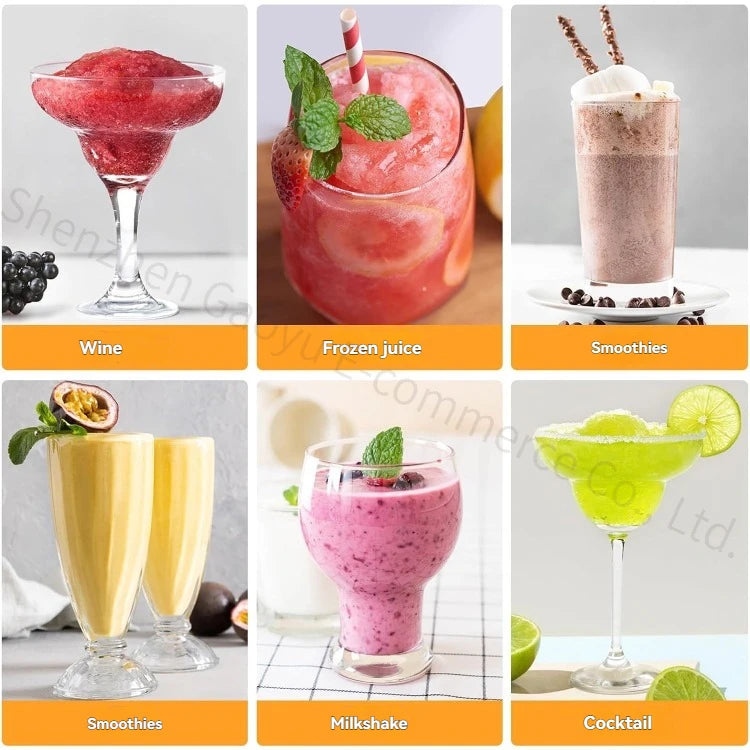 Machine à cônes de neige couvertes, automatique et silencieuse, pour la maison, 3 en 1, Milkshake, Smoothies, boissons glacées, réservoir détachable de 2l