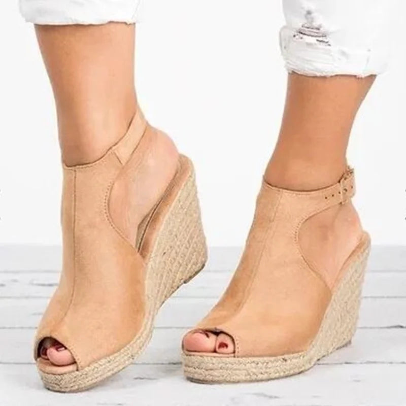Sandales à Talons pour Femme, Espadrilles Confortables, Chaussures à Plateforme, Nouvelle Collection Été 2025