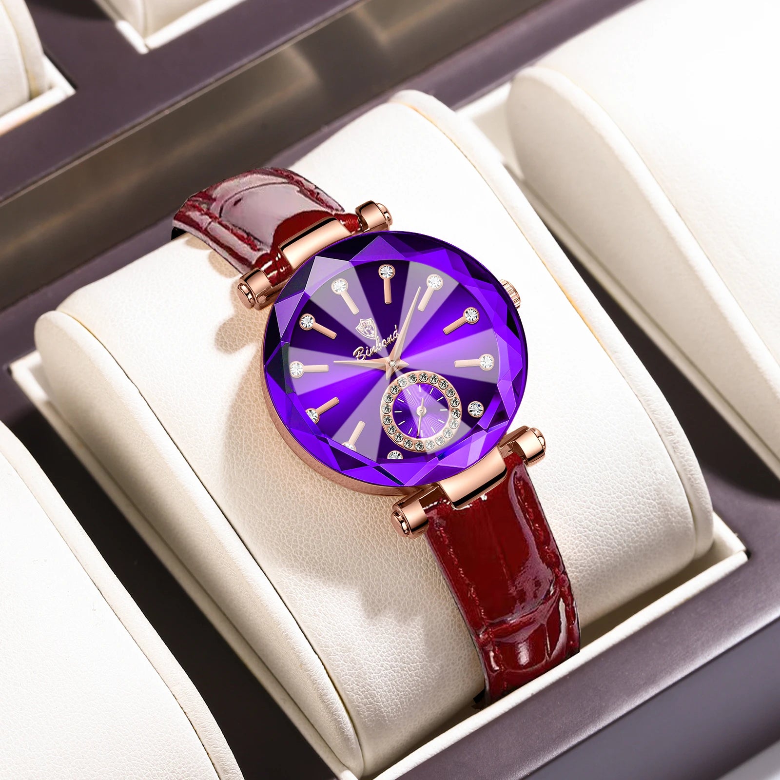 BINBOND nouvelle mode montre élégante de luxe Quartz femmes montres étanche lumineux Date coeur de l'océan conception mme montre-bracelet