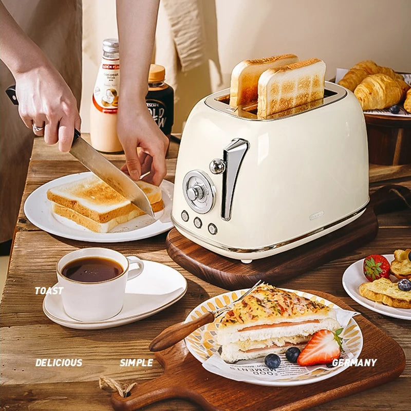 Grille-pain multifonction domestique, petits appareils, chauffage automatique, Machine à pain, petit déjeuner, en acier inoxydable