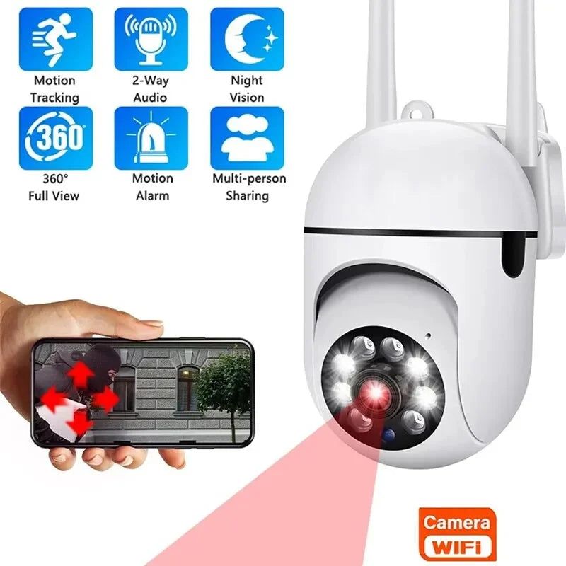 3MP WiFi caméra maison PTZ IP caméra couleur nuit Audio sans fil caméra de Surveillance Auto maison suivi sécurité CCTV caméra