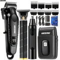 WEEME 4 en 1 hommes Kit de toilettage écran LCD USB Rechargeable