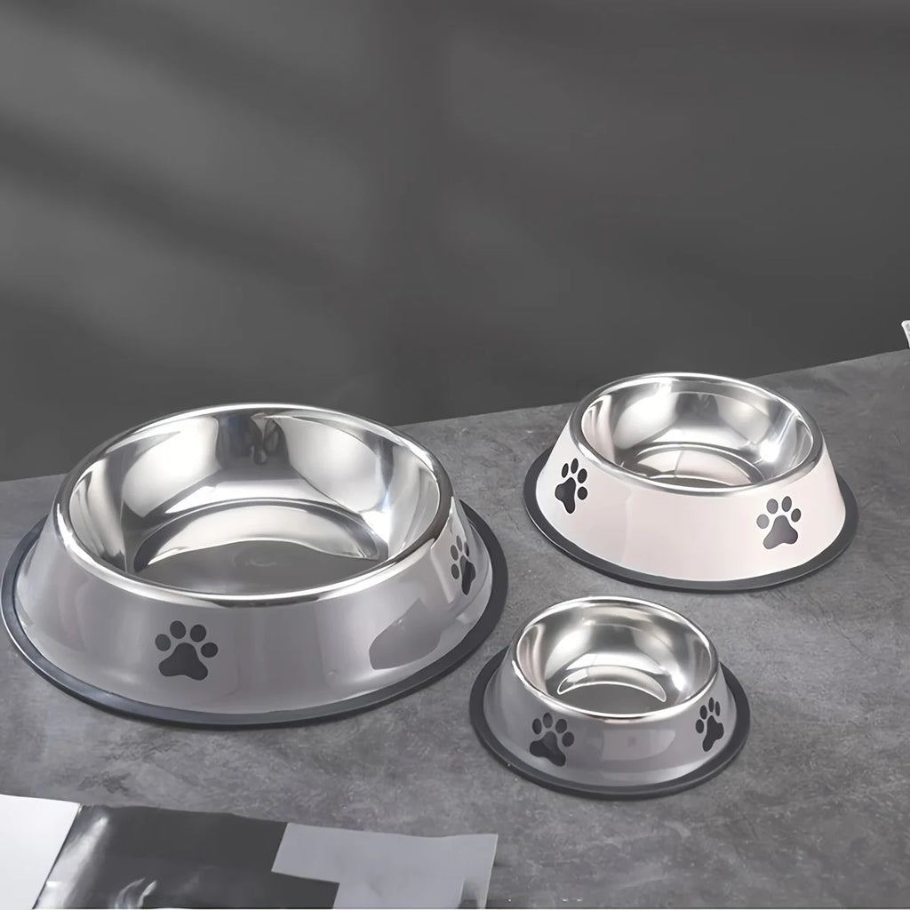 Filles en acier inoxydable pour animaux de compagnie, multi-spécifications, anti-chute, alimentation pour chat et chien, fournitures pour animaux de compagnie, 1PC