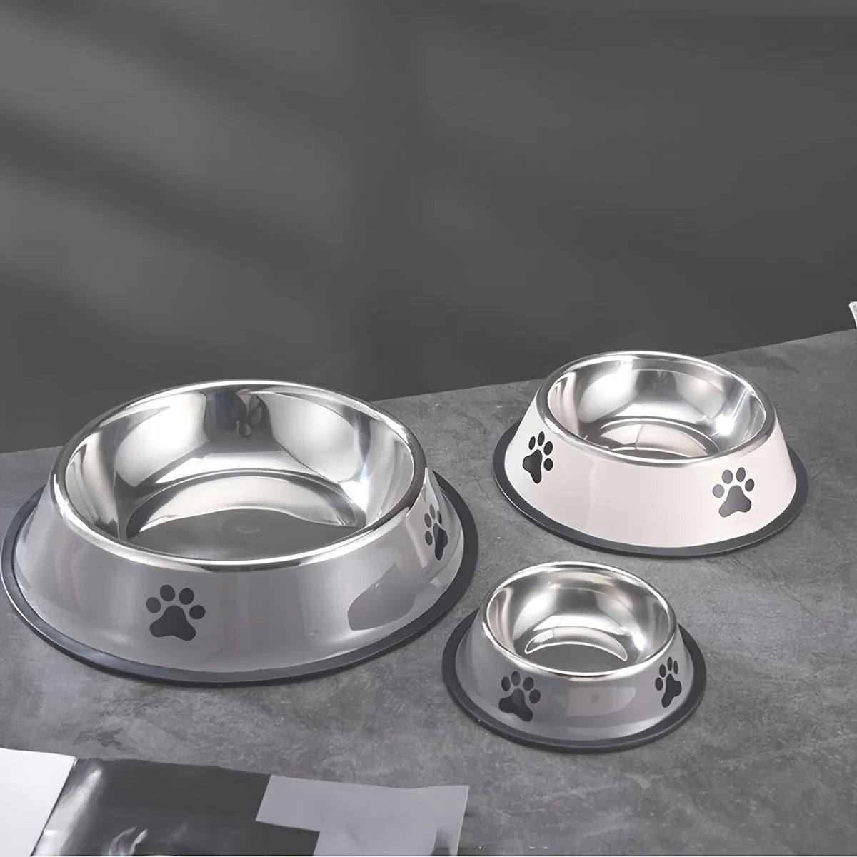 Filles en acier inoxydable pour animaux de compagnie, multi-spécifications, anti-chute, alimentation pour chat et chien, fournitures pour animaux de compagnie, 1PC