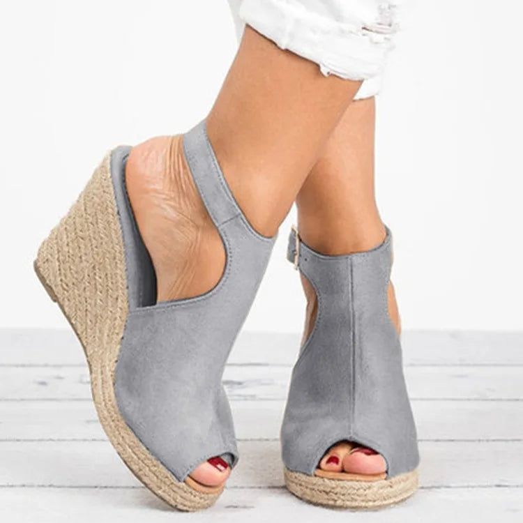 Sandales à Talons pour Femme, Espadrilles Confortables, Chaussures à Plateforme, Nouvelle Collection Été 2025
