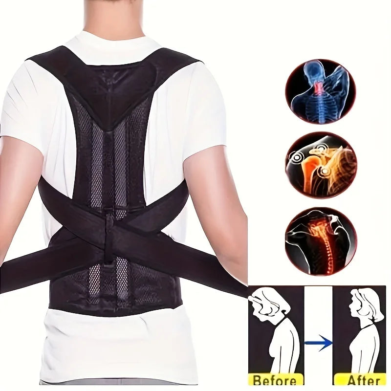 Correcteur de Posture du dos, ceinture correctrice Anti-chameau, ceinture correctrice de Posture assise, orthopédique réglable, nouveau