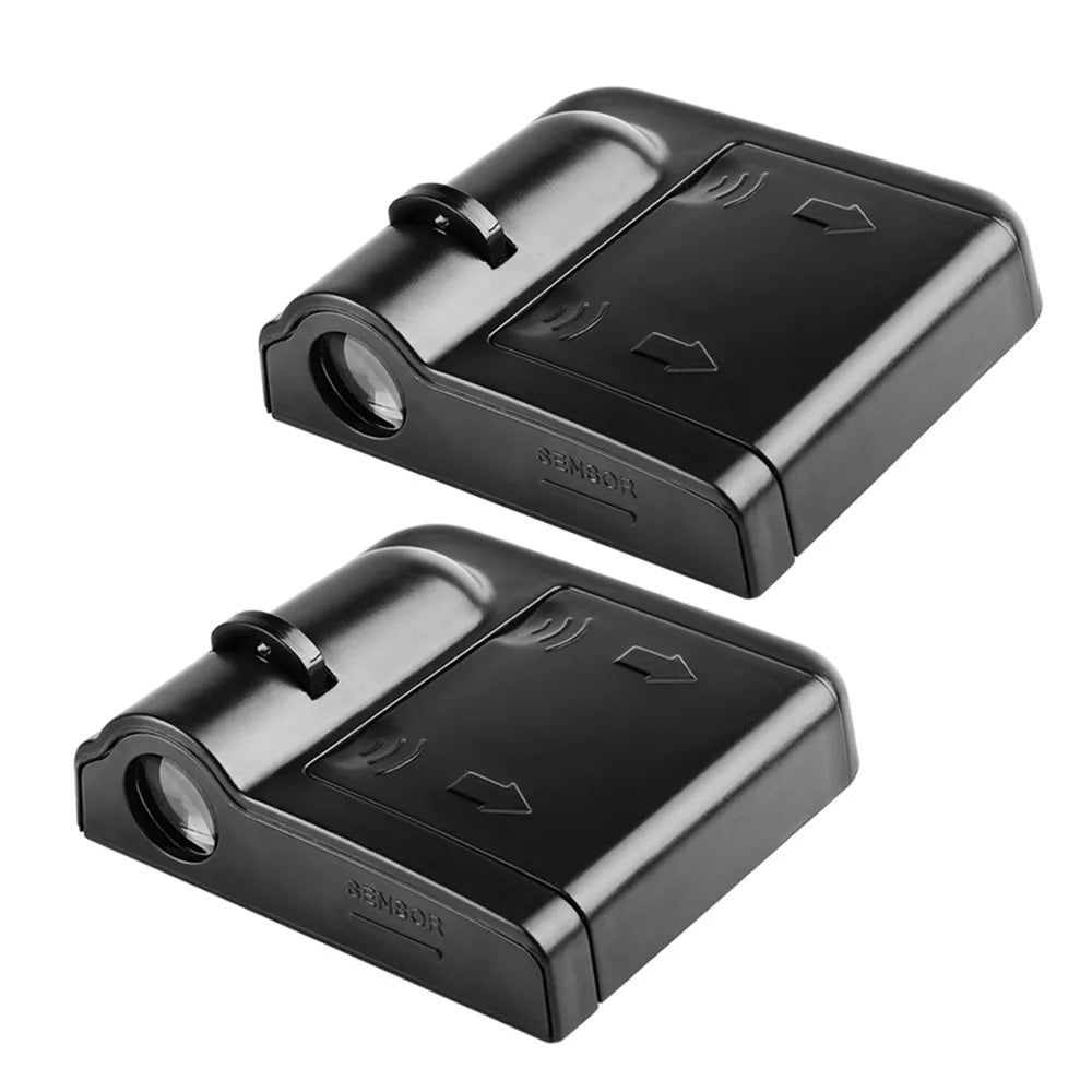 Projecteur LED sans fil pour logo de voiture, éclairage de bienvenue sur la portière, lampe de projection de badge pour Peugeot 206 207 208 307 308 107 2008 3008, accessoires