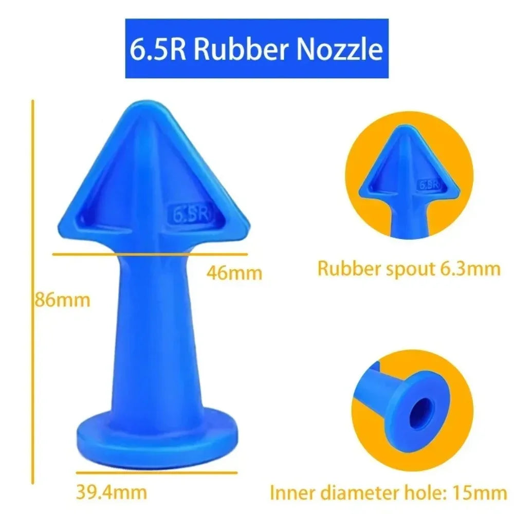 Buse de mastic en Silicone multifonctionnelle, grattoir, outils de calfeutrage au sol, Kit de buses de mastic en Silicone, ensemble d'amélioration de l'habitat A, 3 pièces
