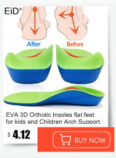 Semelles orthopédiques en gel de qualité supérieure unisexe, pied plat 4WD, semelle de santé pour chaussures, insertion de coussin de soutien de la voûte plantaire pour fasciite plantaire