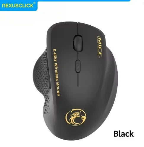 Souris sans fil NexusClick 2.4G à clic silencieux, 3 DPI réglables, 6 boutons, économie d'énergie, USB Plug and Play, pour ordinateur portable, bureau, jeux