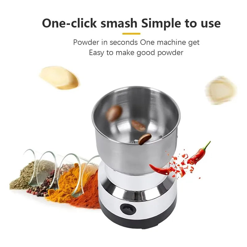 Moulin à grains multifonctionnel 4 lames pour cuisine, broyeur de café électrique domestique, mixeur de saveurs pour noix et haricots