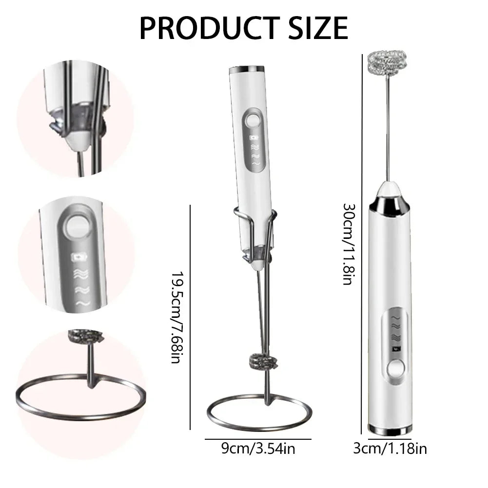Gadgets de cuisine domestiques sans fil, accessoires de cuisine électriques, mélangeur de lait, mousseur, Mini batteur à café et œufs, outils de battage, Bar à manger