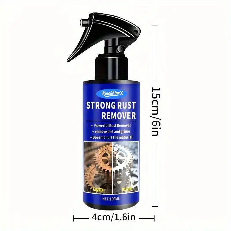 Décapant de Rouille pour Voiture, Spray Dégrippant Rapide pour Tuyaux d'Échappement, Entretien des Jantes de Voiture, Nettoyant pour Métal et Agent Anti-Taches de Poussière de Fer