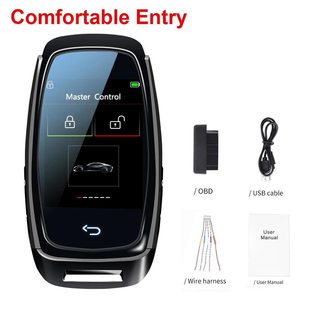 Affichage à distance LCD intelligent universel modifié CF920, clé d'entrée confortable, verrouillage automatique, pour Audi, BMW, Ford, Mazda, Toyota, KIA, Peugeot,   Fiat, Renault, Opel, Jeep, VW, Honda, Hyundai