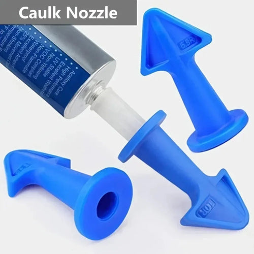 Buse de mastic en Silicone multifonctionnelle, grattoir, outils de calfeutrage au sol, Kit de buses de mastic en Silicone, ensemble d'amélioration de l'habitat A, 3 pièces