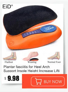 Semelles orthopédiques en gel de qualité supérieure unisexe, pied plat 4WD, semelle de santé pour chaussures, insertion de coussin de soutien de la voûte plantaire pour fasciite plantaire