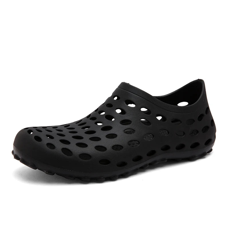 Sandales pour hommes Été 2026 Antidérapantes Résistantes à l'usure Chaussures ajourées à couvrance totale Chaussures de pêche et de wading pour hommes en extérieur
