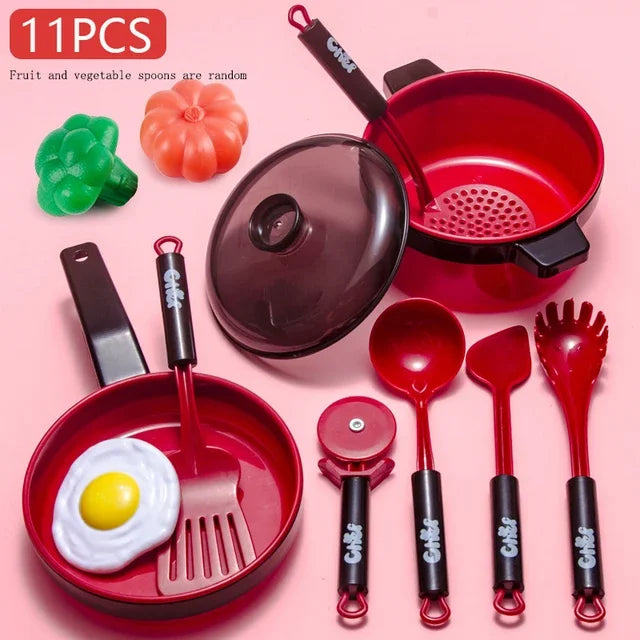 Ensemble de jouets de cuisine pour enfants filles, cuisine pour bébé, coupe de fruits, ustensiles de cuisine, Simulation éducative pour enfants, jeu de Simulation