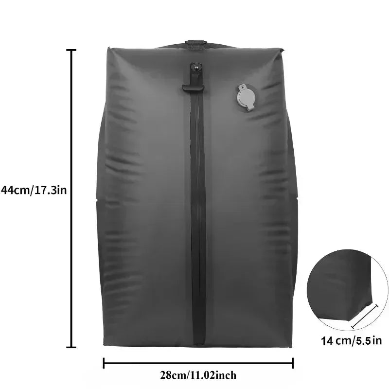 Sac de Compression sous vide 17L avec pompe à Air, sac de rangement réutilisable pour vêtements de voyage, sac de bagages à Compression