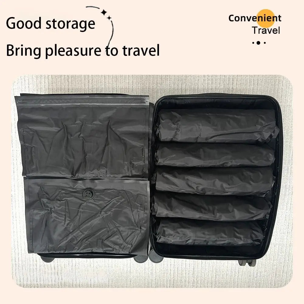 Sac de rangement sous vide pour bagages, sacs sous vide réutilisables en rouleau pour voyage, sac de Compression sous vide étanche, gain de place