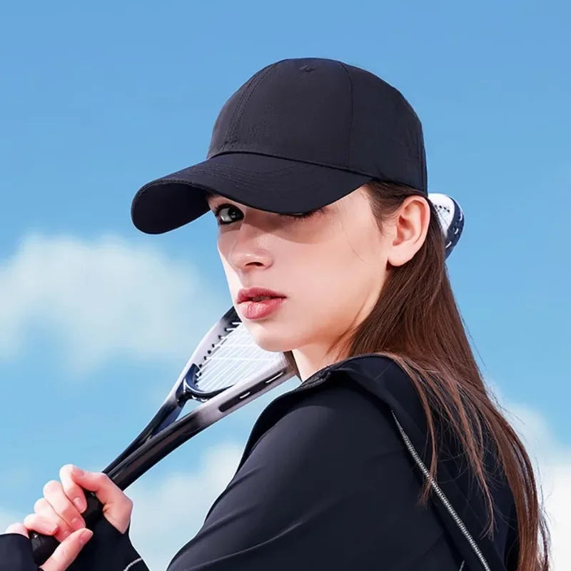Casquette de Baseball à séchage rapide pour hommes, grande taille 63-67cm, chapeau de papa respirant, grande taille, couronne souple réglable, casquette de course unisexe, nouvelle collection
