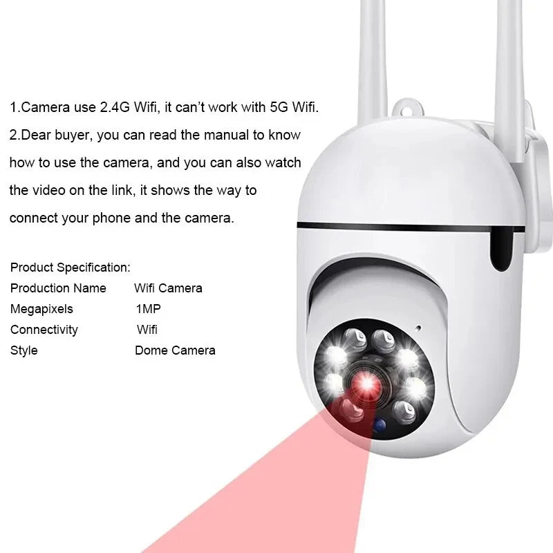 3MP WiFi caméra maison PTZ IP caméra couleur nuit Audio sans fil caméra de Surveillance Auto maison suivi sécurité CCTV caméra