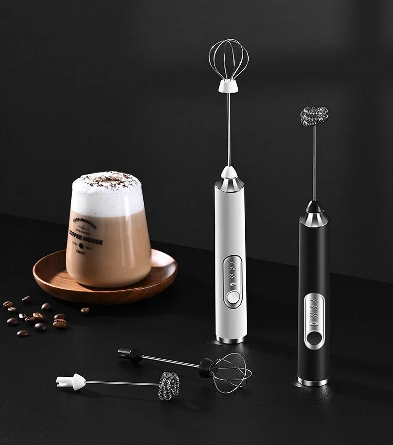 Gadgets de cuisine domestiques sans fil, accessoires de cuisine électriques, mélangeur de lait, mousseur, Mini batteur à café et œufs, outils de battage, Bar à manger