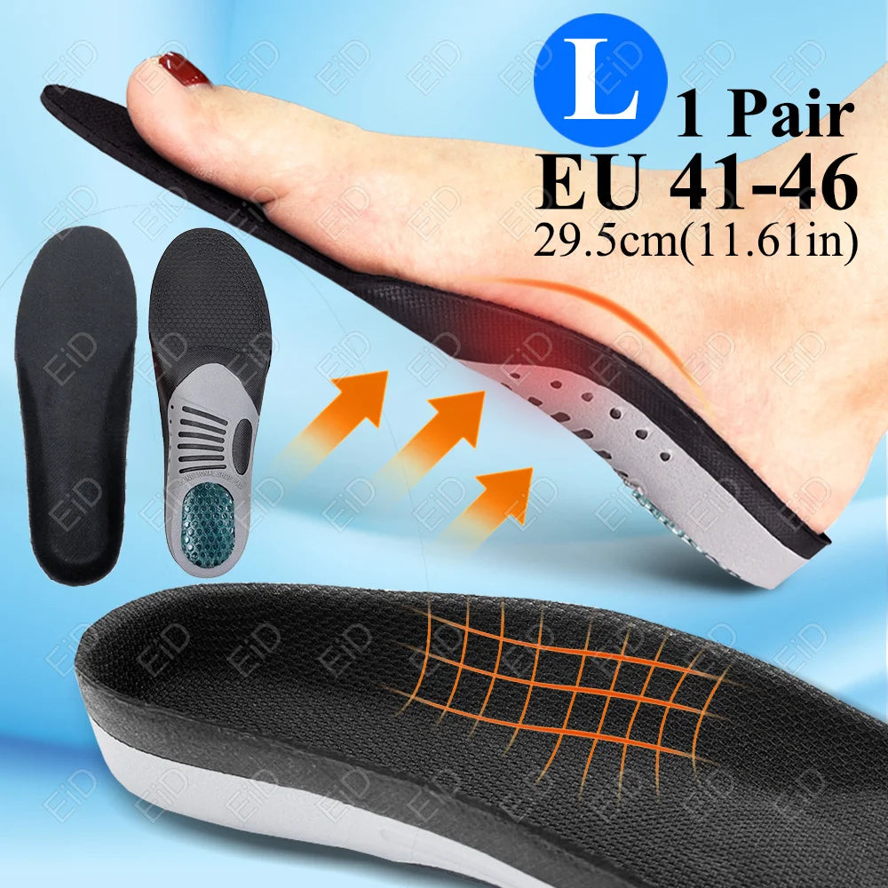 Semelles orthopédiques en gel de qualité supérieure unisexe, pied plat 4WD, semelle de santé pour chaussures, insertion de coussin de soutien de la voûte plantaire pour fasciite plantaire