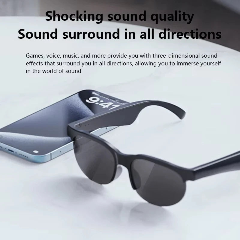 Lunettes Intelligentes Lenovo 2026 : Nouvelle Traduction IA, Conversation Bluetooth, Enregistrement, Écoute Musicale – Lunettes de Soleil Intelligentes pour Hommes et Femmes