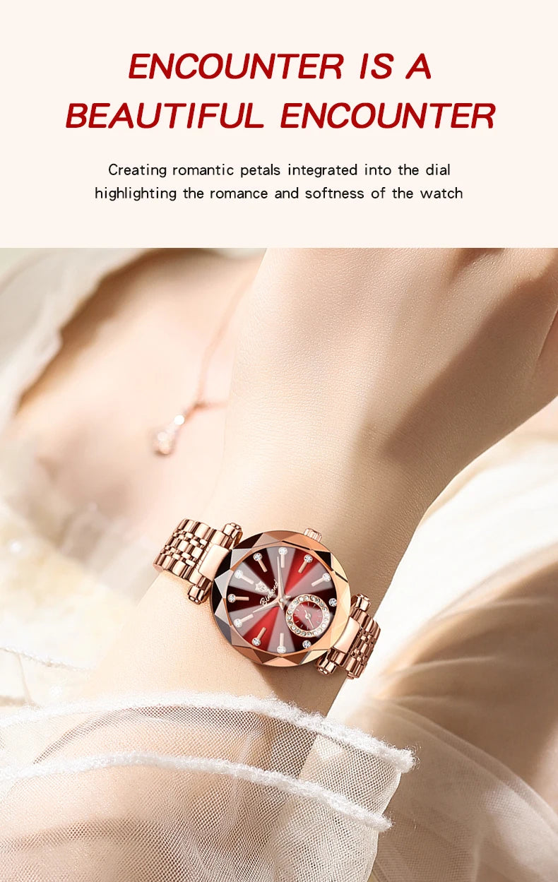 BINBOND nouvelle mode montre élégante de luxe Quartz femmes montres étanche lumineux Date coeur de l'océan conception mme montre-bracelet