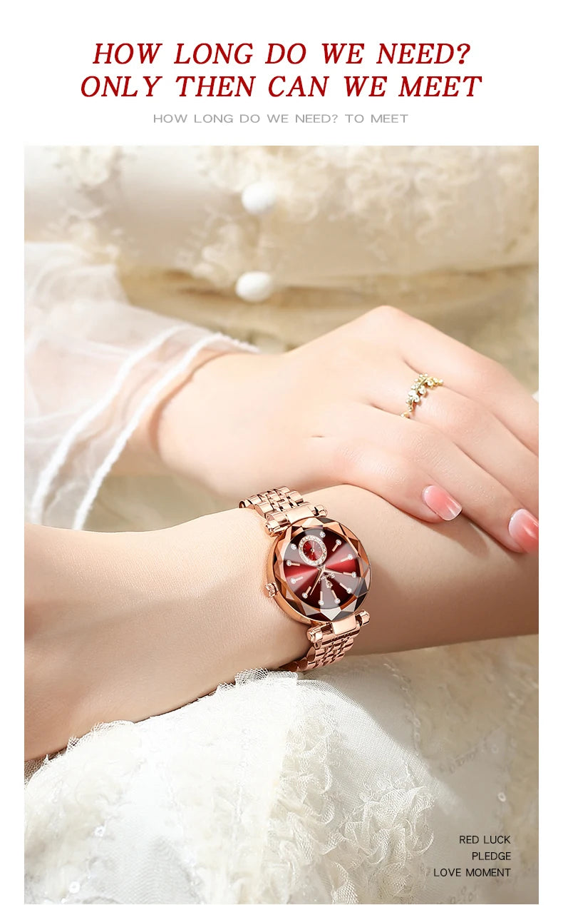 BINBOND nouvelle mode montre élégante de luxe Quartz femmes montres étanche lumineux Date coeur de l'océan conception mme montre-bracelet