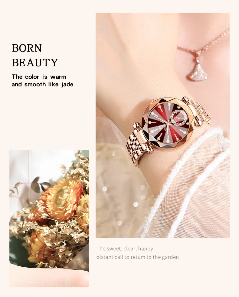 BINBOND nouvelle mode montre élégante de luxe Quartz femmes montres étanche lumineux Date coeur de l'océan conception mme montre-bracelet