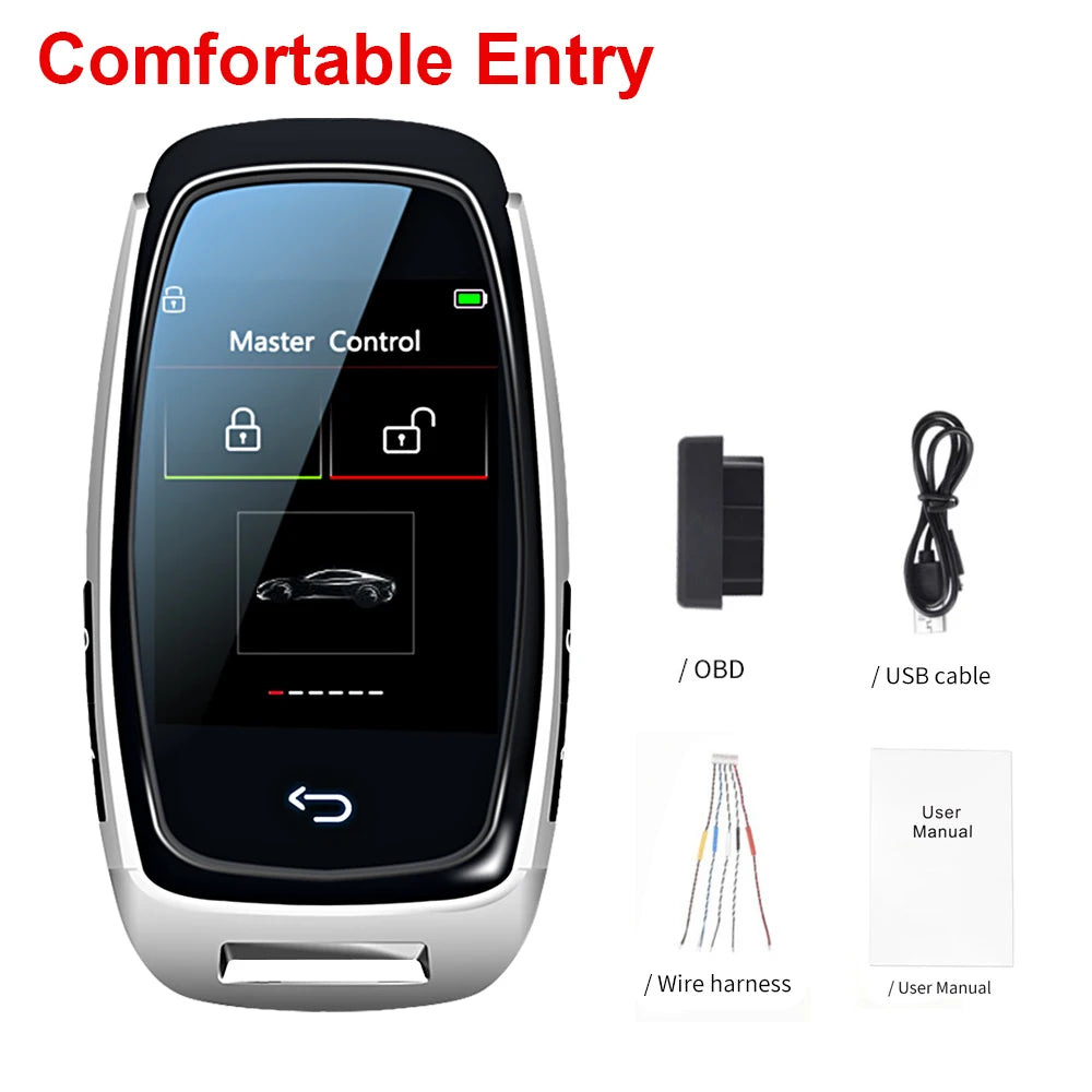 Affichage à distance LCD intelligent universel modifié CF920, clé d'entrée confortable, verrouillage automatique, pour Audi, BMW, Ford, Mazda, Toyota, KIA, Peugeot,   Fiat, Renault, Opel, Jeep, VW, Honda, Hyundai