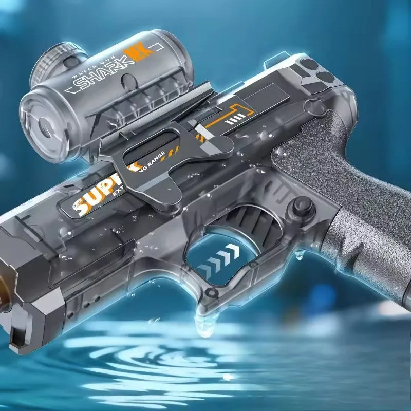 Pistolet à eau électrique LED pour enfants, simulation de souris de la neige, grande capacité, tir continu automatique