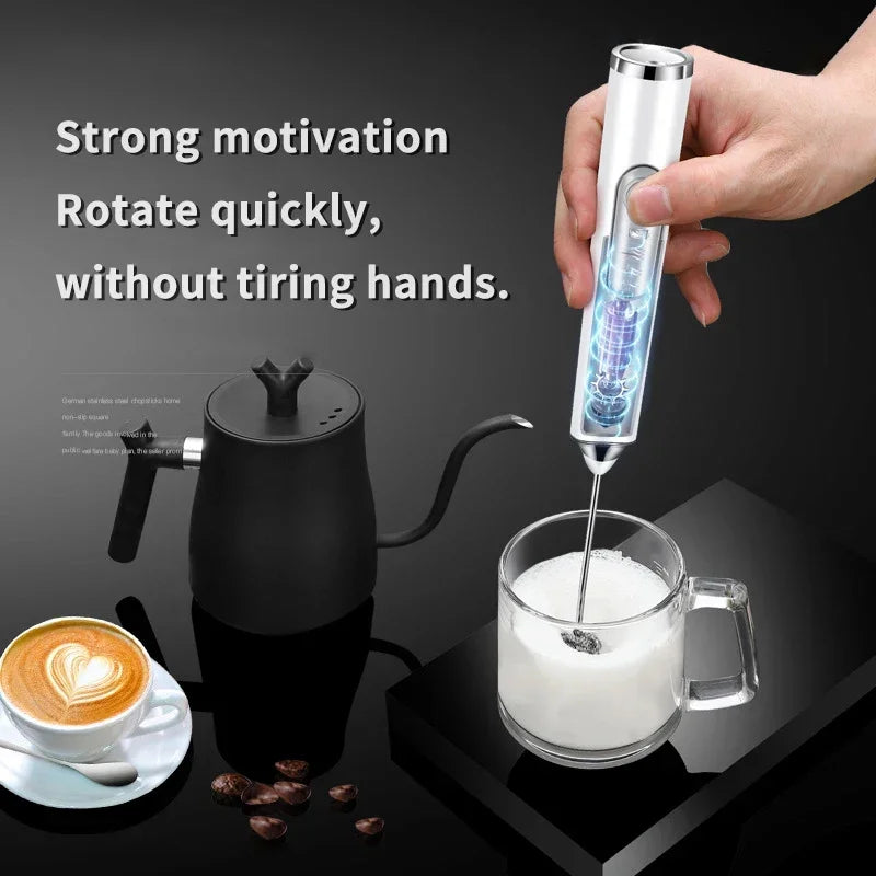 Gadgets de cuisine domestiques sans fil, accessoires de cuisine électriques, mélangeur de lait, mousseur, Mini batteur à café et œufs, outils de battage, Bar à manger