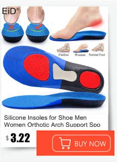Semelles orthopédiques en gel de qualité supérieure unisexe, pied plat 4WD, semelle de santé pour chaussures, insertion de coussin de soutien de la voûte plantaire pour fasciite plantaire