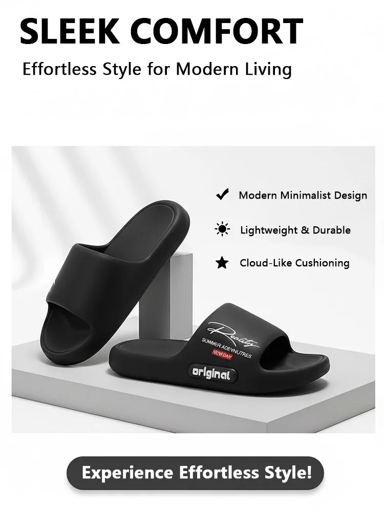 Chaussures d'été EVA au design innovant pour hommes, pantoufles de maison douces et légères, adaptées aux activités de loisirs intérieures et extérieures
