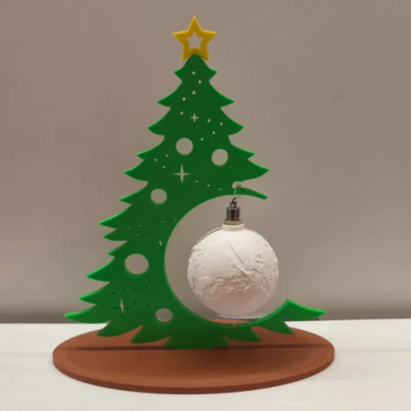Décoration d'arbre de noël créative avec boule d'ornement à faire soi-même, Design creux, décor de table pour fête à domicile, cadeau de Festival