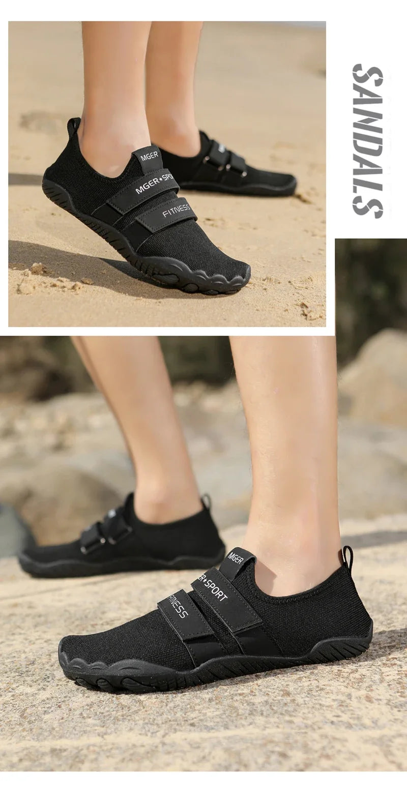 Chaussures d'eau élastiques à séchage rapide pour femmes et hommes, baskets de plage nu-pieds, pataugeoire de natation, randonnée en plein air, été