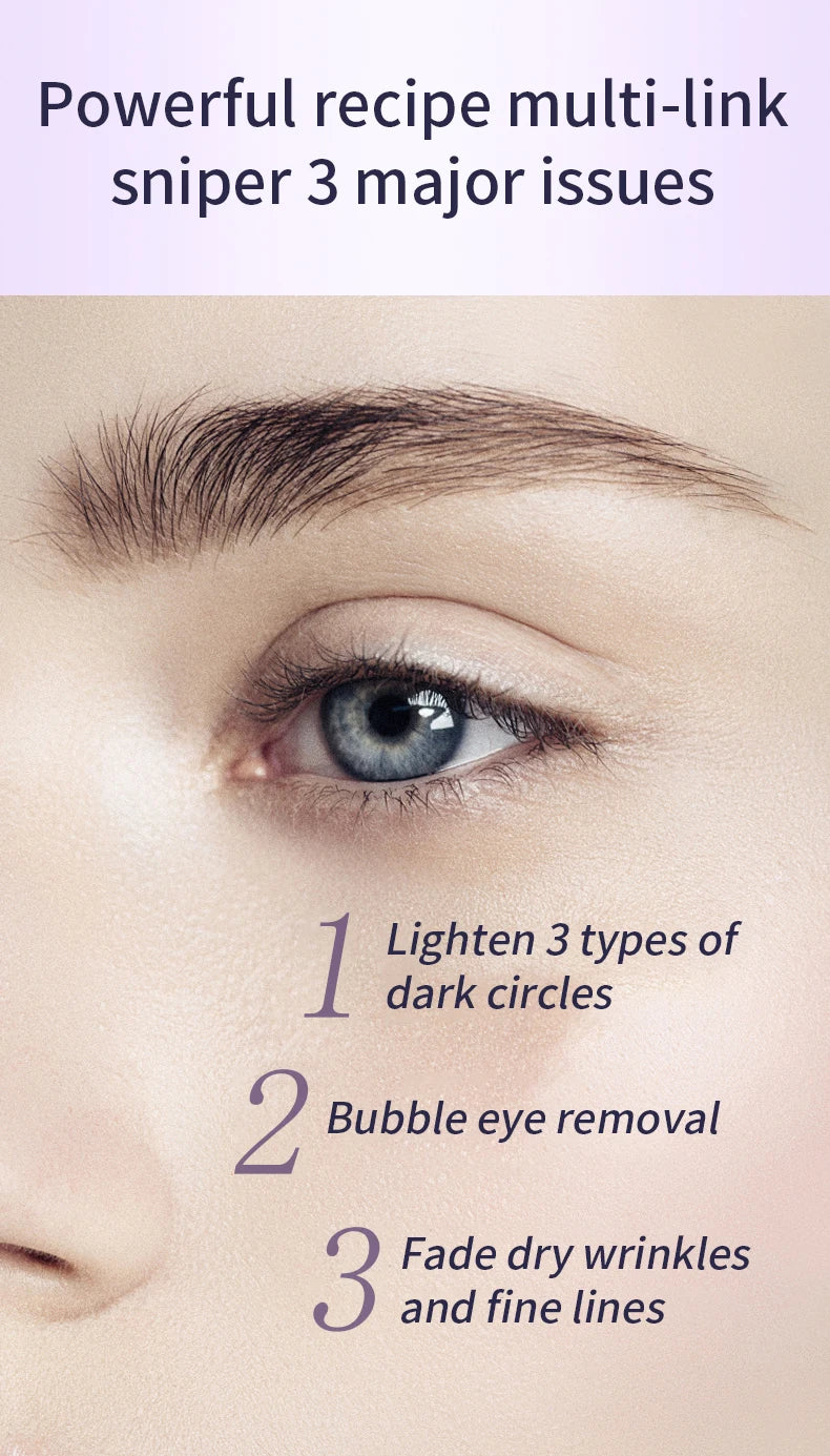 O'CHEAL Anti-rides Anti cernes crème pour les yeux rouleau masseur hydratant sacs pour les yeux Anti-âge acide hyaluronique soins de la peau des yeux