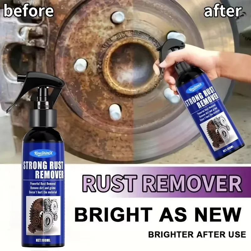 Spray décapant de rouille automobile pour voitures, nettoie rapidement le métal et le fer, spray décapant de rouille pour tuyaux d'échappement, agent de décapage des taches