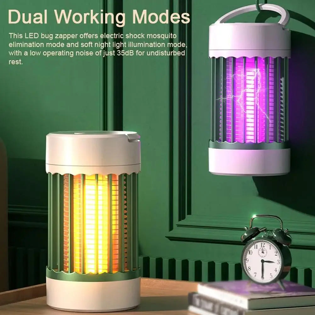 Lampe anti-moustiques à choc électrique, lumière UV USB, piège anti-moustiques pour chambre à coucher, Camping en plein air, tue les mites, les guêpes et les moucherons