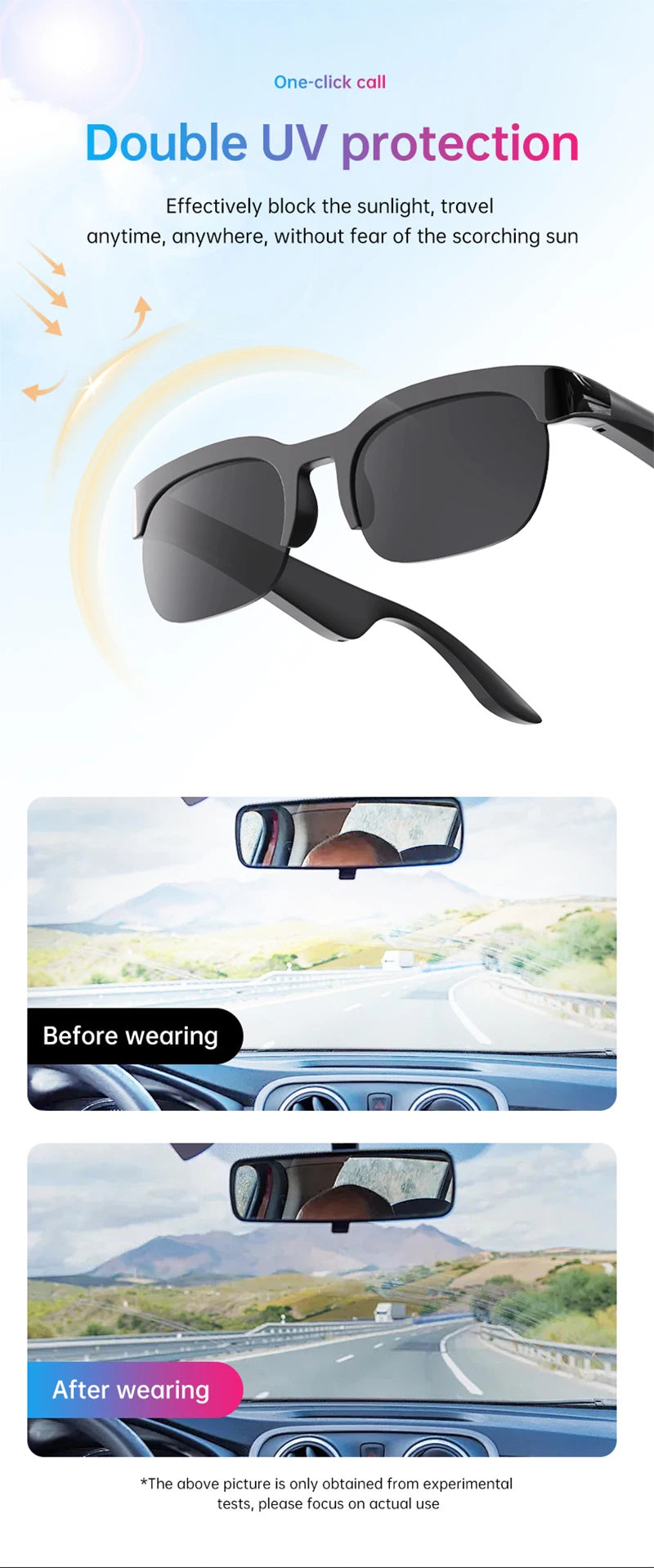 Lunettes Intelligentes Lenovo 2026 : Nouvelle Traduction IA, Conversation Bluetooth, Enregistrement, Écoute Musicale – Lunettes de Soleil Intelligentes pour Hommes et Femmes