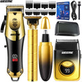 WEEME Ensemble de tondeuse à cheveux électrique 4 en 1 pour homme – Kit de rasoir tondeuse à cheveux sans fil rechargeable avec outils de toilettage du nez et des oreilles